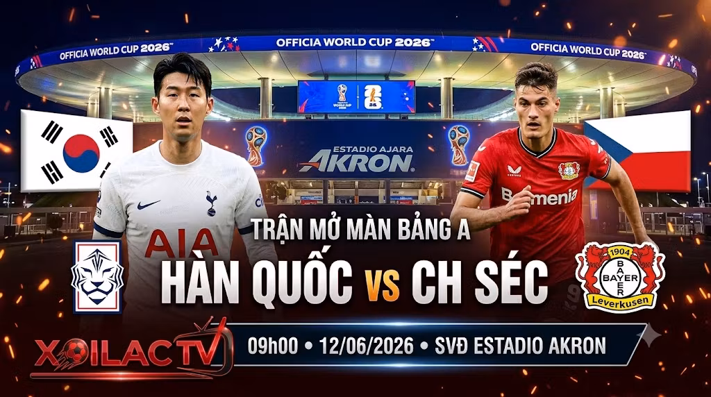 Nhận định soi kèo Hàn Quốc vs CH Séc trận mở màn bảng A World Cup 2026 lúc 09h00 ngày 12/06.
