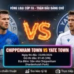 Ảnh bìa nhận định và soi kèo trận đấu Chippenham Town vs Yate Town lúc 01h45 ngày 23/09 vòng loại Cúp FA trực tiếp trên Xoilac TV.
